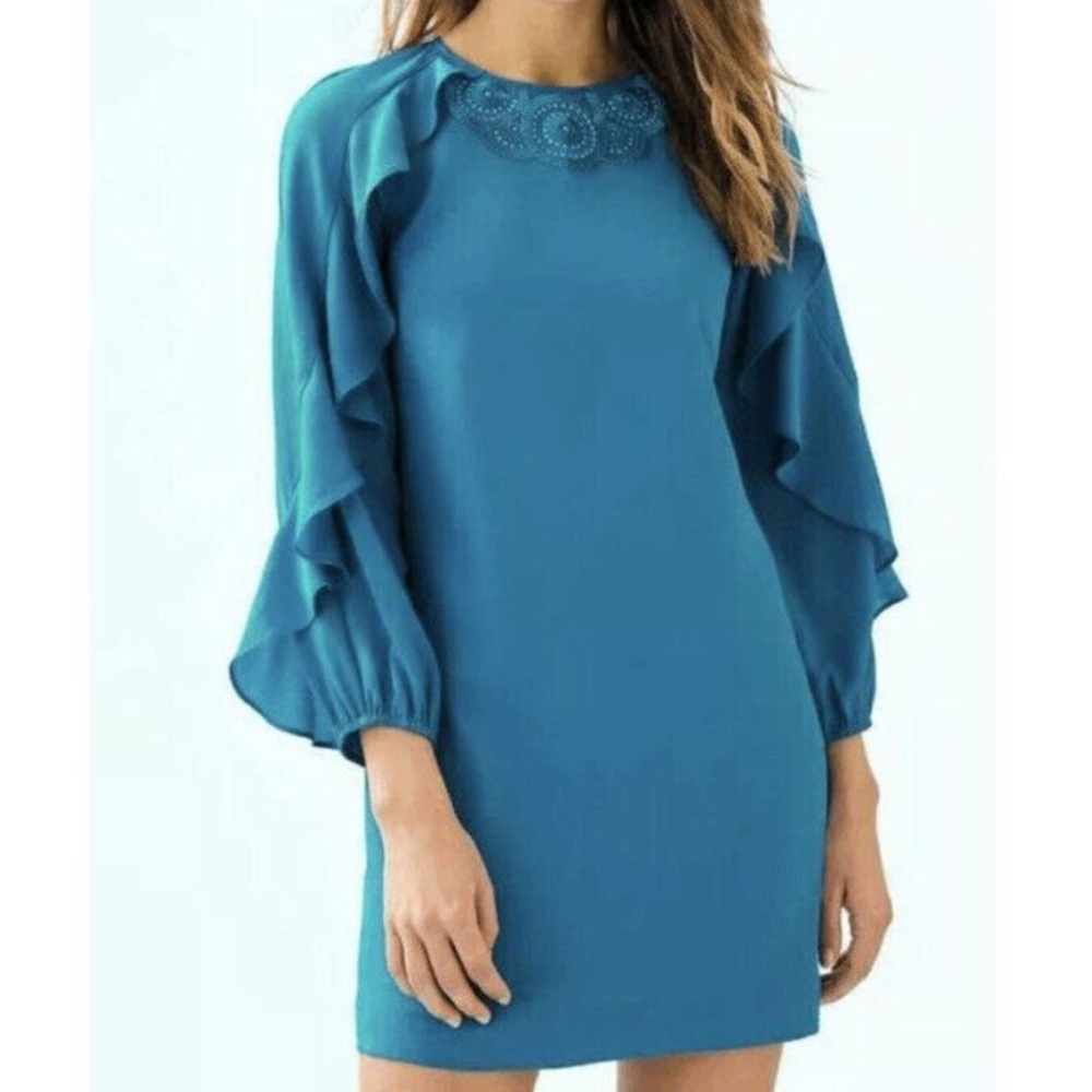 Lilly Pulitzer Leni Dress in Peacock Blue